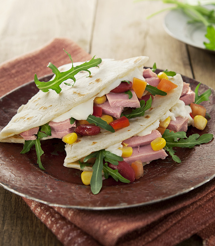 Piadina romagnola con Insalatissime Messicana e squacquerone