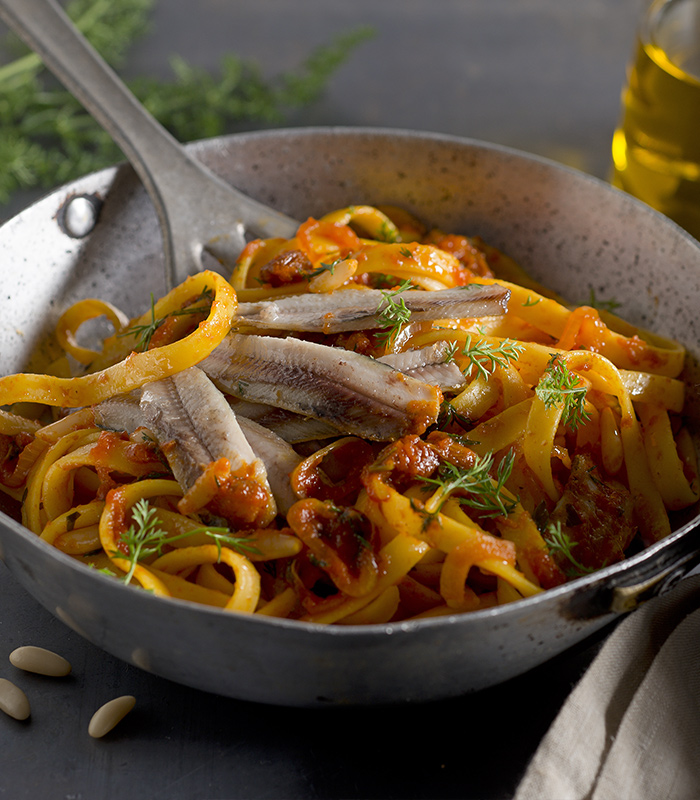 Linguine con sardine