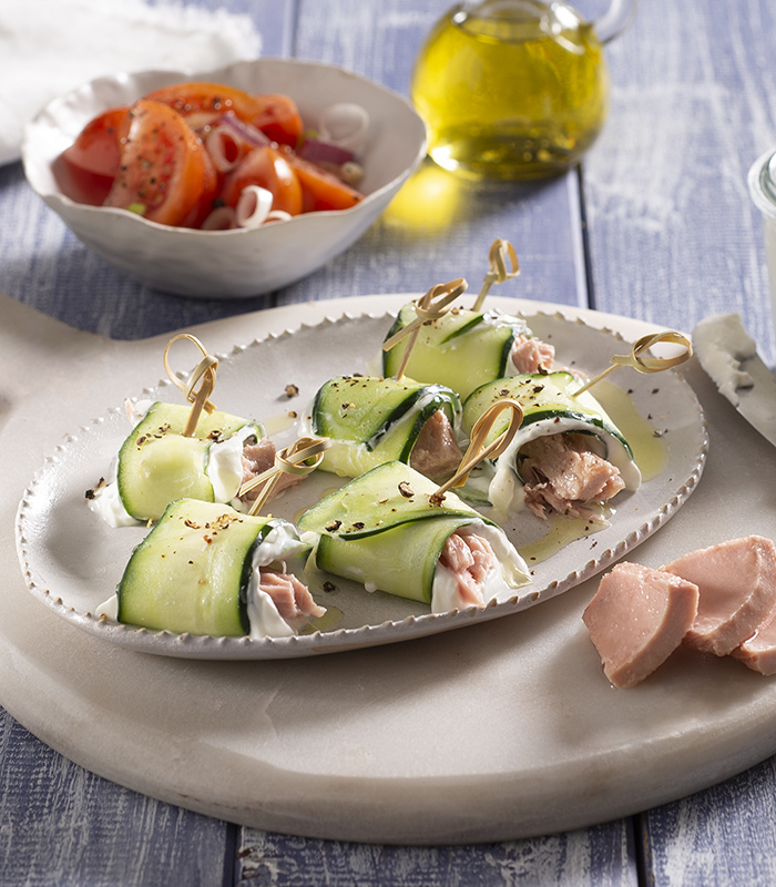 Roll di cetrioli e tonno