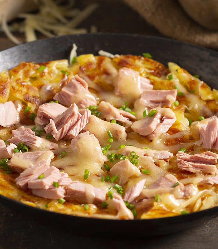 Rosti filanti al tonno