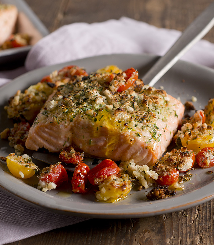 Salmone gratinato