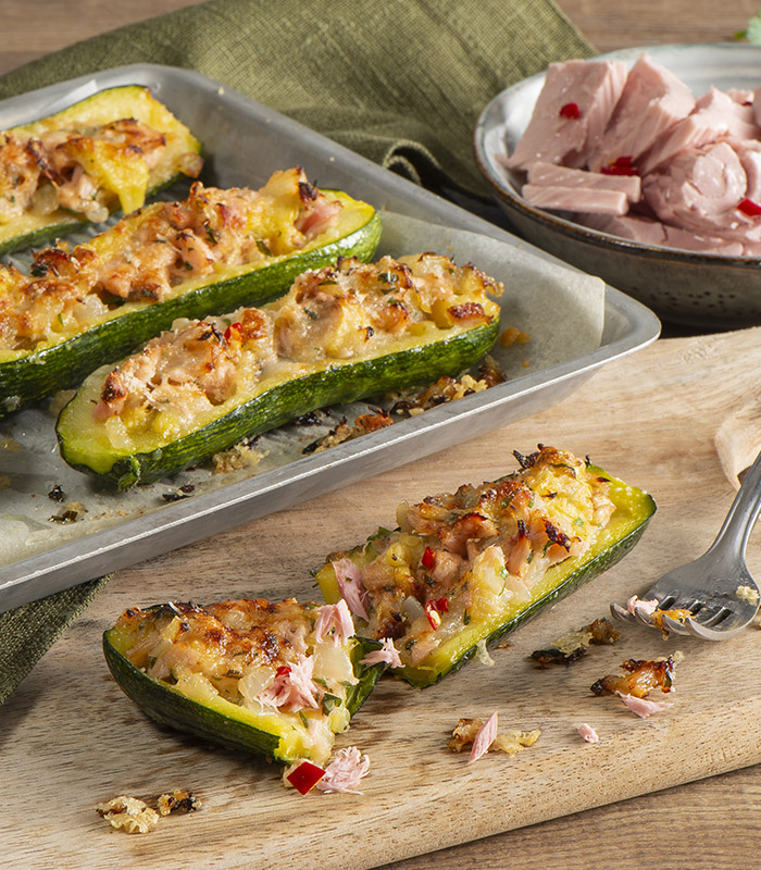 Zucchine ripiene con tonno